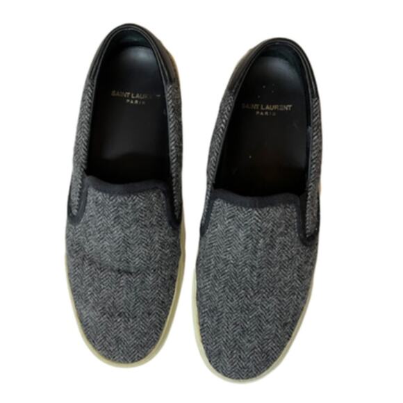 Yves Saint Laurent Black and Cream Sneakers - Picture 4 of 11